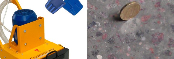Технология полировки бетонного пола с помощью мозаично-шлифовальной машины GM 245